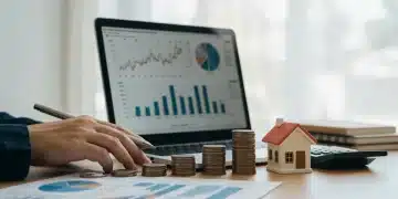 Woman optimizing 401(k) employer match on laptop for retirement