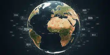 Global trade network with U.S. at center, symbolizing 2026 policy shifts