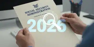 Hands reviewing Social Security Disability and SSI documents for 2026 updates