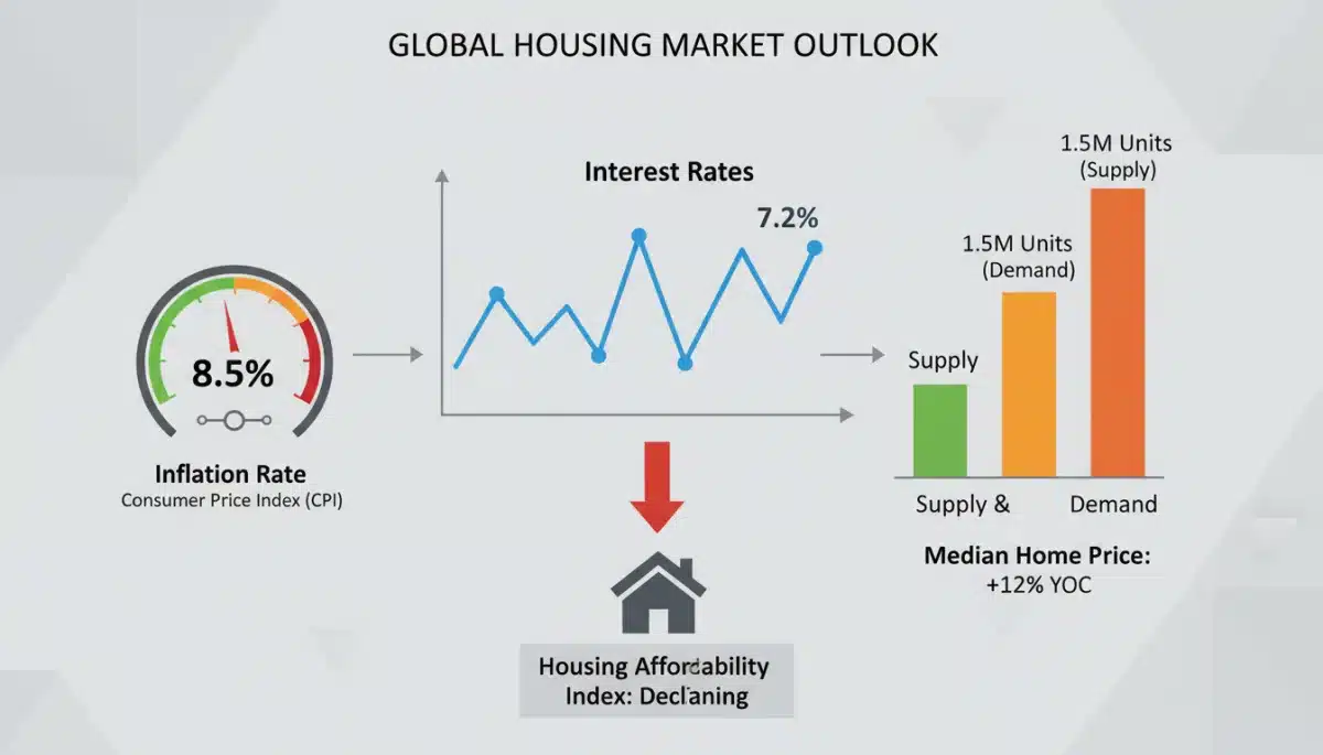 Economic indicators influencing 2026 housing market, interest rates, inflation, supply demand