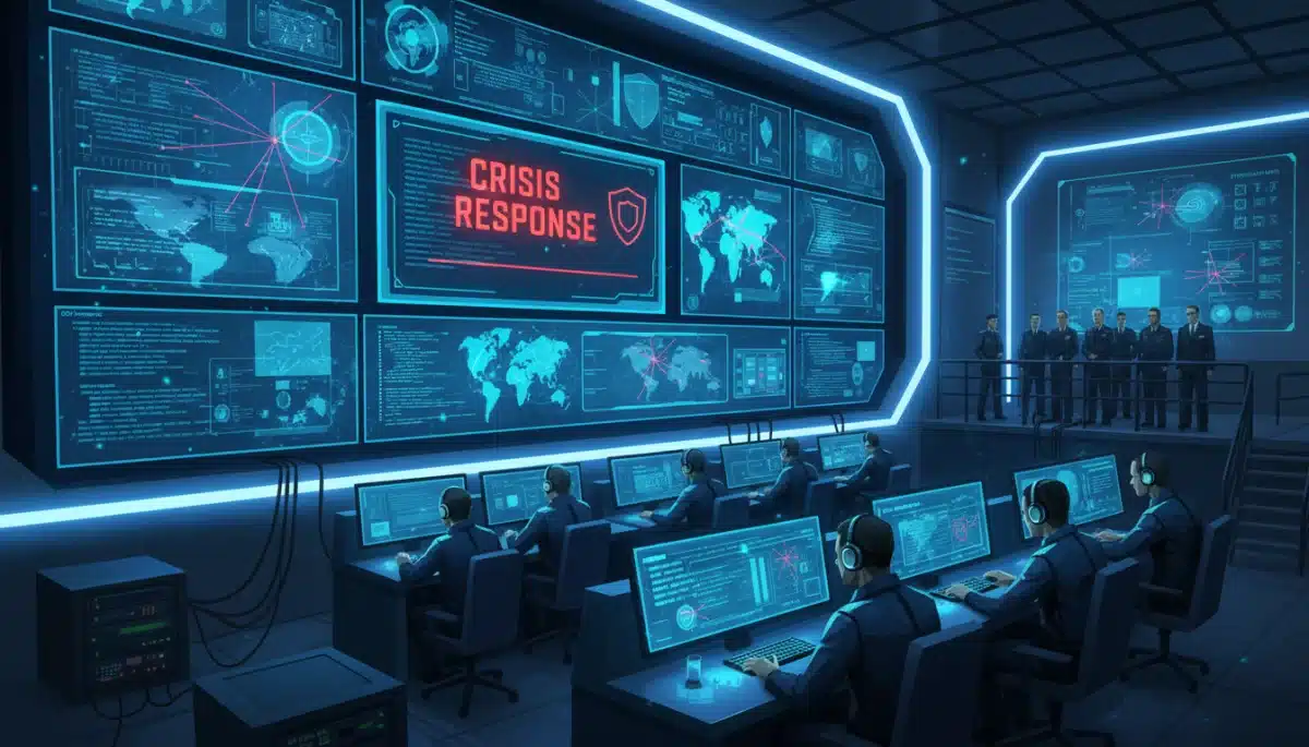 Government crisis response center for cyber threats