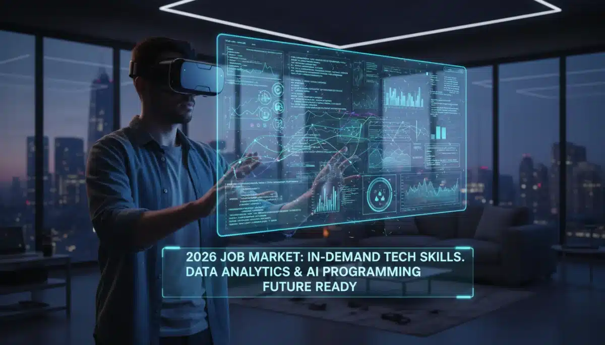 Person learning new tech skills for 2026 job market